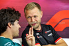 GP BELGIO, Kevin Magnussen (DEN) Haas F1 Team e Lance Stroll (CDN) Aston Martin F1 Team in the FIA Press Conference.

25.07.2024. Formula 1 World Championship, Rd 14, Belgian Grand Prix, Spa Francorchamps, Belgium, Preparation Day.

- www.xpbimages.com, EMail: requests@xpbimages.com © Copyright: Bearne / XPB Images