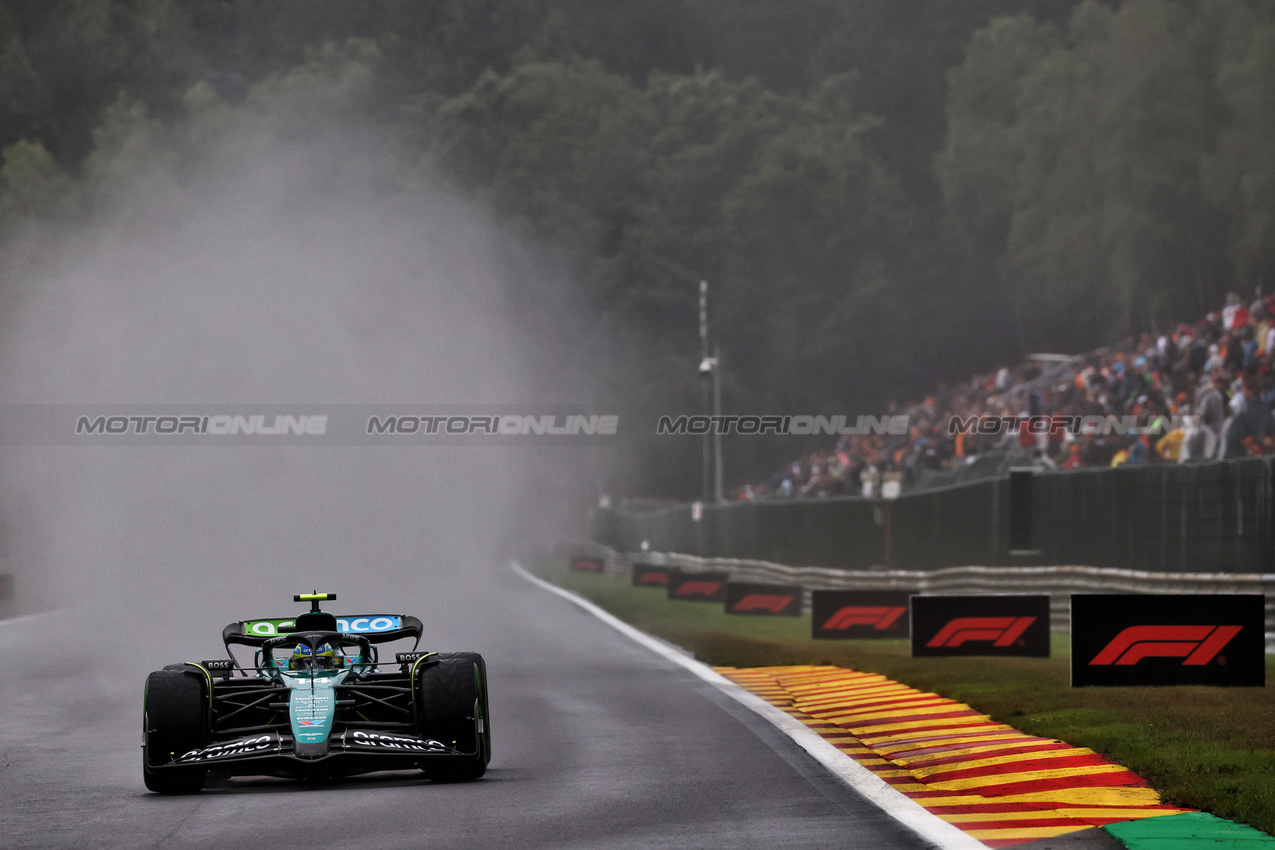 GP BELGIO, Fernando Alonso (ESP) Aston Martin F1 Team AMR24.

27.07.2024. Formula 1 World Championship, Rd 14, Belgian Grand Prix, Spa Francorchamps, Belgium, Qualifiche Day.

 - www.xpbimages.com, EMail: requests@xpbimages.com © Copyright: Coates / XPB Images