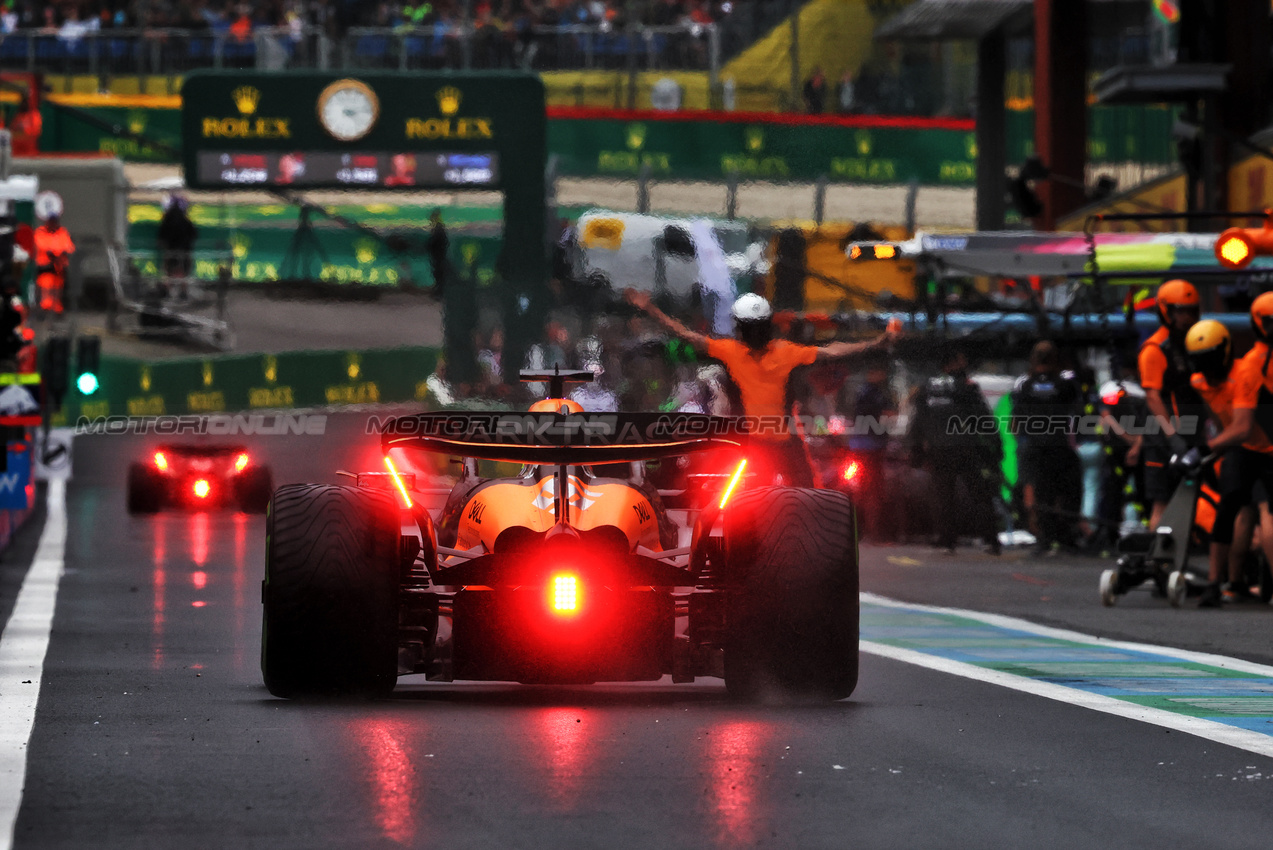 GP BELGIO, Oscar Piastri (AUS) McLaren MCL38 in the pits.

27.07.2024. Formula 1 World Championship, Rd 14, Belgian Grand Prix, Spa Francorchamps, Belgium, Qualifiche Day.

- www.xpbimages.com, EMail: requests@xpbimages.com © Copyright: Charniaux / XPB Images