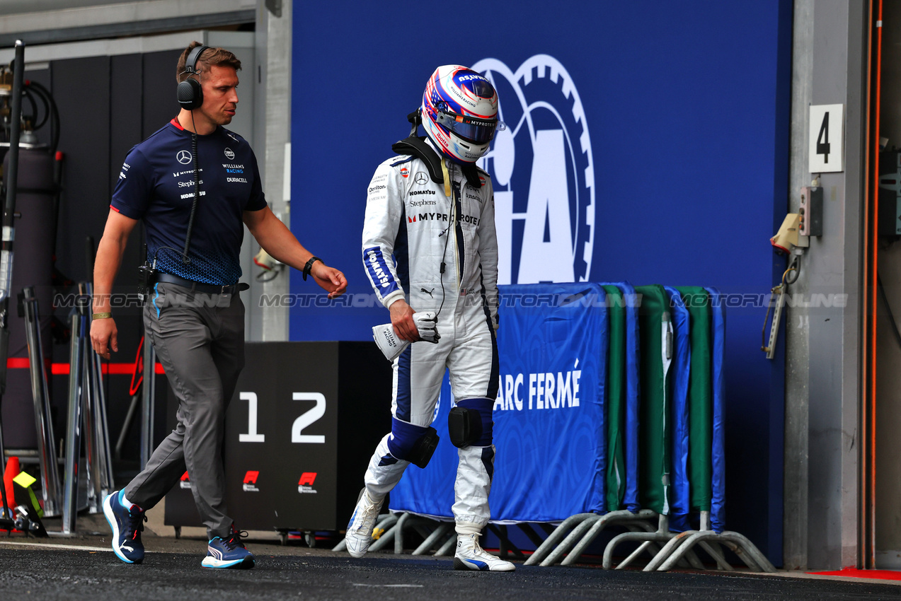 GP BELGIO, Logan Sargeant (USA) Williams Racing.

27.07.2024. Formula 1 World Championship, Rd 14, Belgian Grand Prix, Spa Francorchamps, Belgium, Qualifiche Day.

- www.xpbimages.com, EMail: requests@xpbimages.com © Copyright: Charniaux / XPB Images