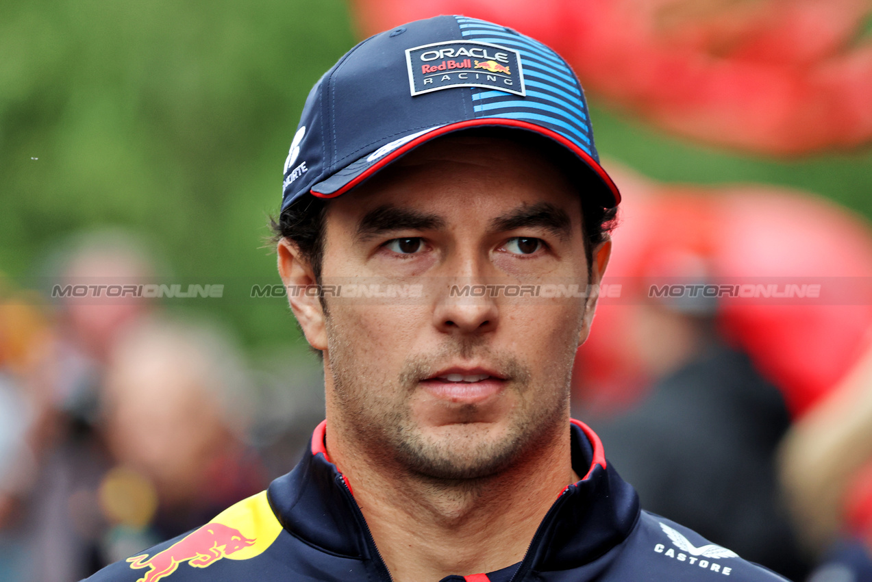 GP BELGIO, Sergio Perez (MEX) Red Bull Racing.

27.07.2024. Formula 1 World Championship, Rd 14, Belgian Grand Prix, Spa Francorchamps, Belgium, Qualifiche Day.

- www.xpbimages.com, EMail: requests@xpbimages.com © Copyright: Rew / XPB Images