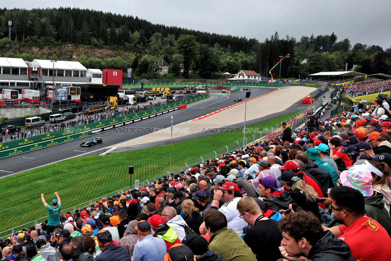 GP BELGIO, Fernando Alonso (ESP) Aston Martin F1 Team AMR24.

27.07.2024. Formula 1 World Championship, Rd 14, Belgian Grand Prix, Spa Francorchamps, Belgium, Qualifiche Day.

- www.xpbimages.com, EMail: requests@xpbimages.com © Copyright: Moy / XPB Images