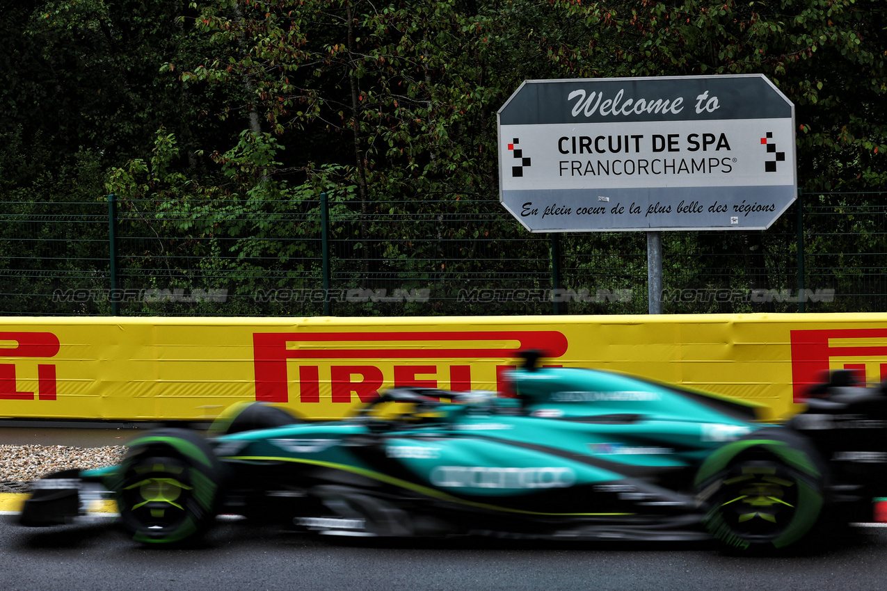 GP BELGIO, Lance Stroll (CDN) Aston Martin F1 Team AMR24.

27.07.2024. Formula 1 World Championship, Rd 14, Belgian Grand Prix, Spa Francorchamps, Belgium, Qualifiche Day.

 - www.xpbimages.com, EMail: requests@xpbimages.com © Copyright: Coates / XPB Images