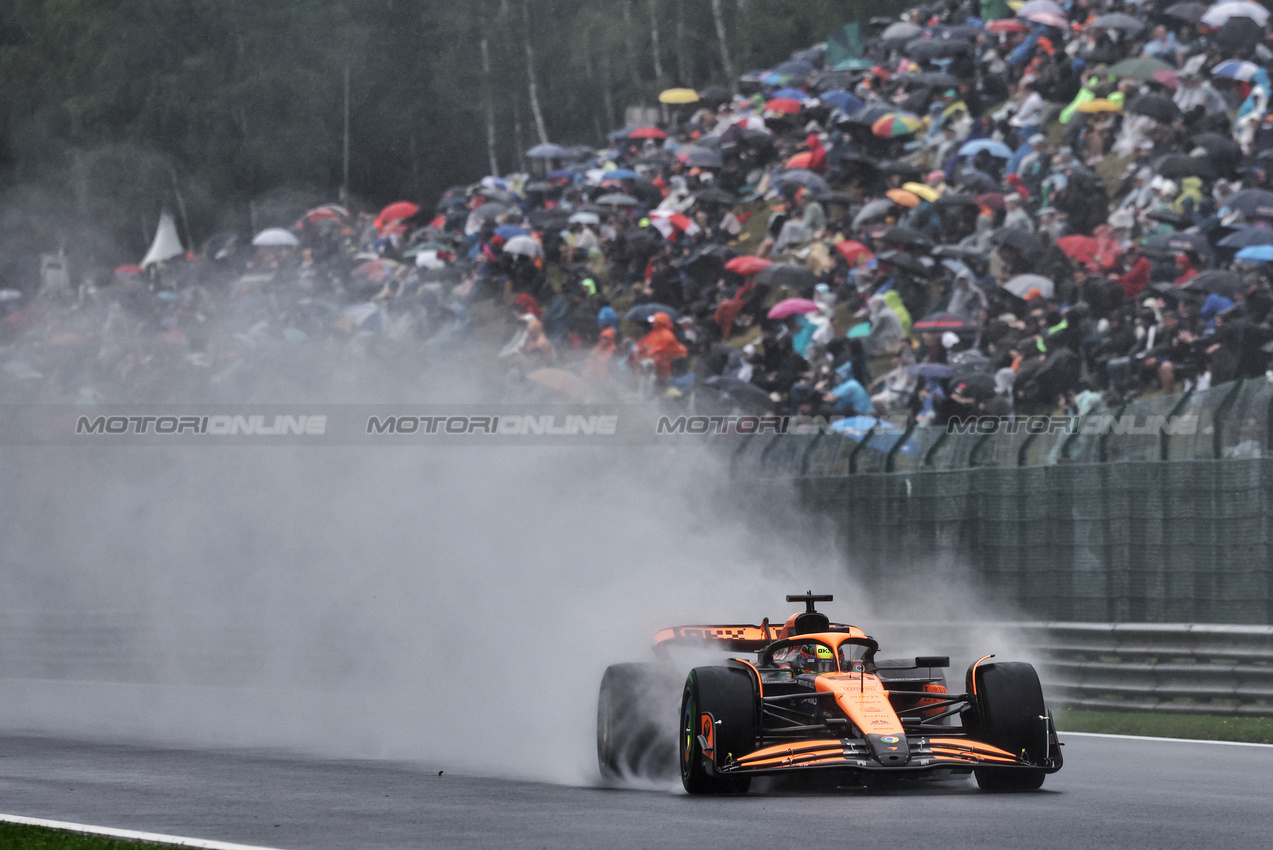 GP BELGIO, Oscar Piastri (AUS) McLaren MCL38.

27.07.2024. Formula 1 World Championship, Rd 14, Belgian Grand Prix, Spa Francorchamps, Belgium, Qualifiche Day.

- www.xpbimages.com, EMail: requests@xpbimages.com © Copyright: Moy / XPB Images