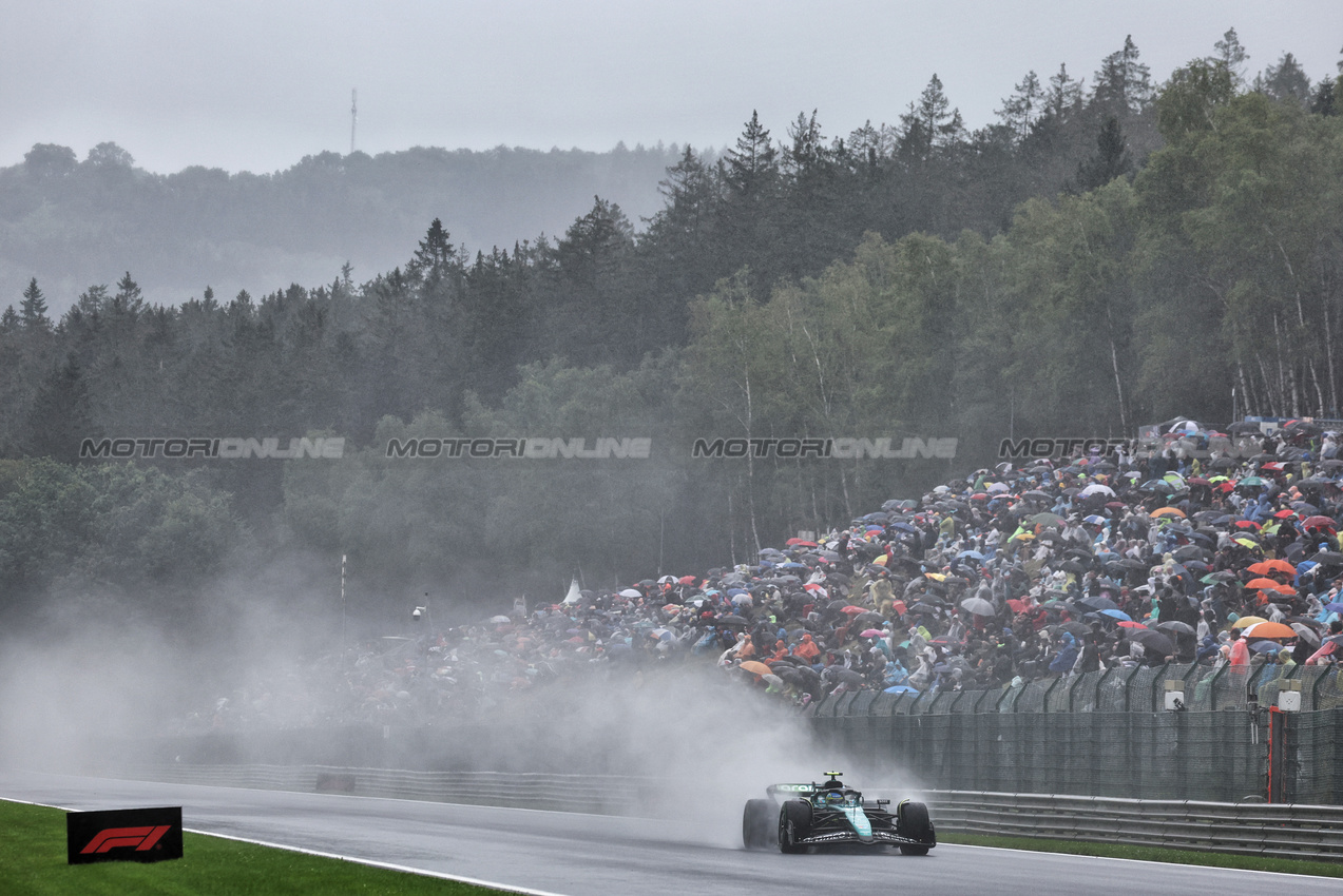 GP BELGIO, Fernando Alonso (ESP) Aston Martin F1 Team AMR24.

27.07.2024. Formula 1 World Championship, Rd 14, Belgian Grand Prix, Spa Francorchamps, Belgium, Qualifiche Day.

- www.xpbimages.com, EMail: requests@xpbimages.com © Copyright: Moy / XPB Images