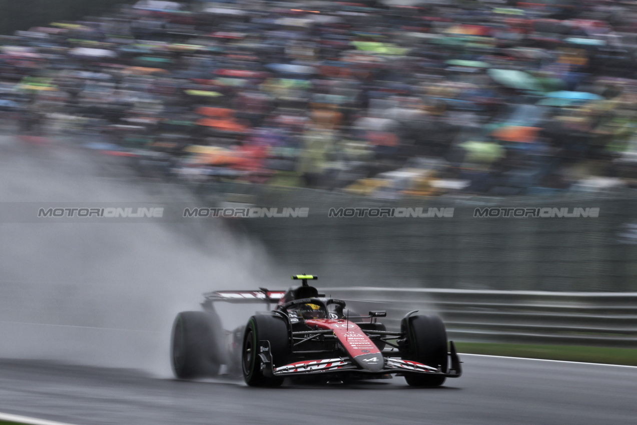 GP BELGIO, Pierre Gasly (FRA) Alpine F1 Team A524.

27.07.2024. Formula 1 World Championship, Rd 14, Belgian Grand Prix, Spa Francorchamps, Belgium, Qualifiche Day.

- www.xpbimages.com, EMail: requests@xpbimages.com © Copyright: Moy / XPB Images