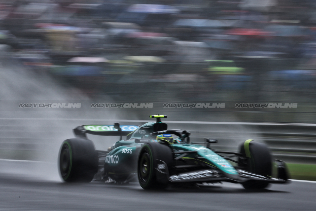 GP BELGIO, Fernando Alonso (ESP) Aston Martin F1 Team AMR24.

27.07.2024. Formula 1 World Championship, Rd 14, Belgian Grand Prix, Spa Francorchamps, Belgium, Qualifiche Day.

- www.xpbimages.com, EMail: requests@xpbimages.com © Copyright: Moy / XPB Images