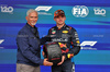 GP BELGIO, (L to R): Damon Hill (GBR) Sky Sports Presenter presents the Pirelli Pole Position Award to Max Verstappen (NLD) Red Bull Racing in qualifying parc ferme.

27.07.2024. Formula 1 World Championship, Rd 14, Belgian Grand Prix, Spa Francorchamps, Belgium, Qualifiche Day.

- www.xpbimages.com, EMail: requests@xpbimages.com © Copyright: Moy / XPB Images