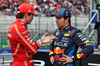 GP BELGIO, (L to R): Charles Leclerc (MON) Ferrari with Sergio Perez (MEX) Red Bull Racing in qualifying parc ferme.

27.07.2024. Formula 1 World Championship, Rd 14, Belgian Grand Prix, Spa Francorchamps, Belgium, Qualifiche Day.

- www.xpbimages.com, EMail: requests@xpbimages.com © Copyright: Moy / XPB Images