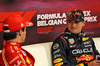 GP BELGIO, Max Verstappen (NLD) Red Bull Racing e Charles Leclerc (MON) Ferrari in the post qualifying FIA Press Conference.

27.07.2024. Formula 1 World Championship, Rd 14, Belgian Grand Prix, Spa Francorchamps, Belgium, Qualifiche Day.

- www.xpbimages.com, EMail: requests@xpbimages.com © Copyright: Rew / XPB Images