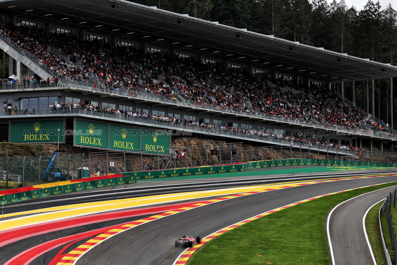 GP BELGIO, Charles Leclerc (MON) Ferrari SF-24.

26.07.2024. Formula 1 World Championship, Rd 14, Belgian Grand Prix, Spa Francorchamps, Belgium, Practice Day.

- www.xpbimages.com, EMail: requests@xpbimages.com © Copyright: Moy / XPB Images