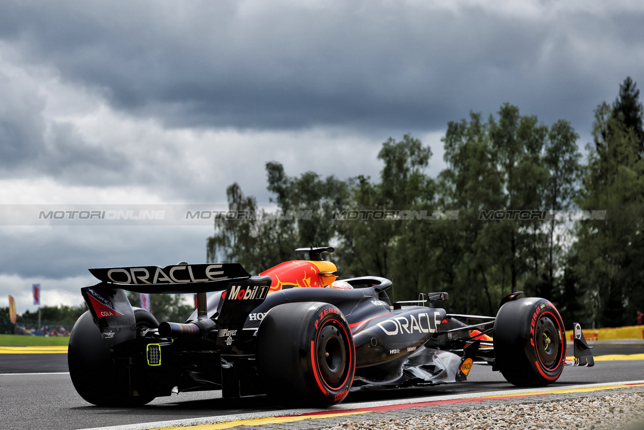 GP BELGIO, Max Verstappen (NLD) Red Bull Racing RB20.

26.07.2024. Formula 1 World Championship, Rd 14, Belgian Grand Prix, Spa Francorchamps, Belgium, Practice Day.

- www.xpbimages.com, EMail: requests@xpbimages.com © Copyright: Bearne / XPB Images