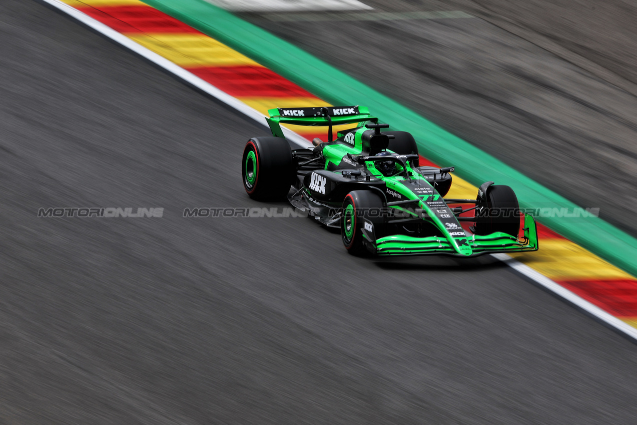 GP BELGIO, Valtteri Bottas (FIN) Sauber C44.

26.07.2024. Formula 1 World Championship, Rd 14, Belgian Grand Prix, Spa Francorchamps, Belgium, Practice Day.

- www.xpbimages.com, EMail: requests@xpbimages.com © Copyright: Rew / XPB Images