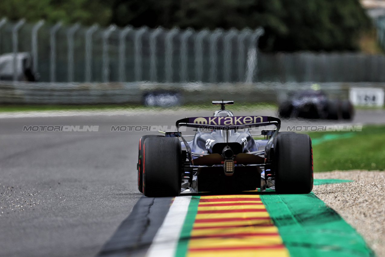 GP BELGIO, Alexander Albon (THA) Williams Racing FW46.

26.07.2024. Formula 1 World Championship, Rd 14, Belgian Grand Prix, Spa Francorchamps, Belgium, Practice Day.

- www.xpbimages.com, EMail: requests@xpbimages.com © Copyright: Rew / XPB Images