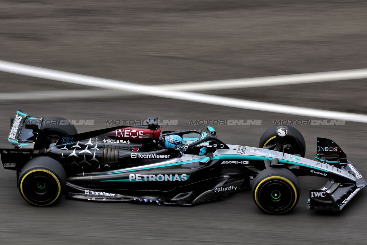 GP BELGIO, George Russell (GBR) Mercedes AMG F1 W15.

26.07.2024. Formula 1 World Championship, Rd 14, Belgian Grand Prix, Spa Francorchamps, Belgium, Practice Day.

- www.xpbimages.com, EMail: requests@xpbimages.com © Copyright: Rew / XPB Images