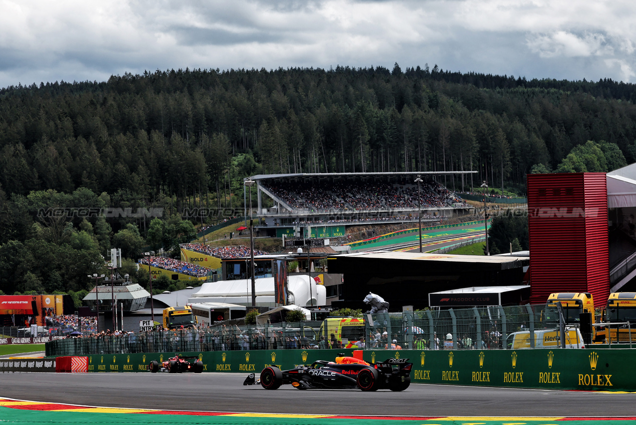 GP BELGIO, Max Verstappen (NLD) Red Bull Racing RB20.

26.07.2024. Formula 1 World Championship, Rd 14, Belgian Grand Prix, Spa Francorchamps, Belgium, Practice Day.

 - www.xpbimages.com, EMail: requests@xpbimages.com © Copyright: Coates / XPB Images