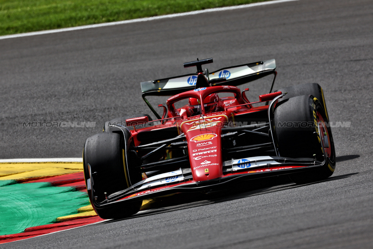 GP BELGIO, Charles Leclerc (MON) Ferrari SF-24.

26.07.2024. Formula 1 World Championship, Rd 14, Belgian Grand Prix, Spa Francorchamps, Belgium, Practice Day.

 - www.xpbimages.com, EMail: requests@xpbimages.com © Copyright: Coates / XPB Images