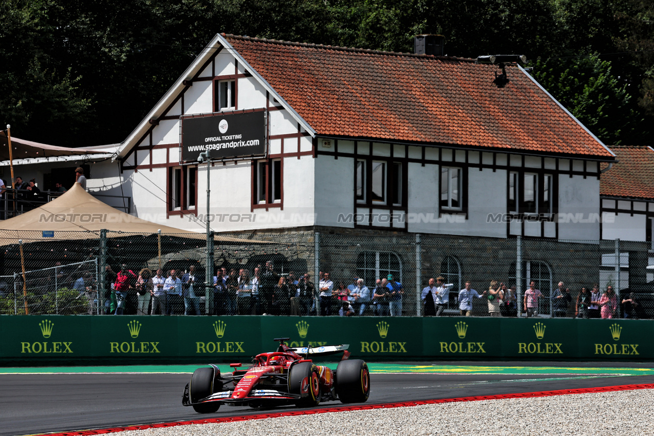 GP BELGIO, Charles Leclerc (MON) Ferrari SF-24.

26.07.2024. Formula 1 World Championship, Rd 14, Belgian Grand Prix, Spa Francorchamps, Belgium, Practice Day.

 - www.xpbimages.com, EMail: requests@xpbimages.com © Copyright: Coates / XPB Images