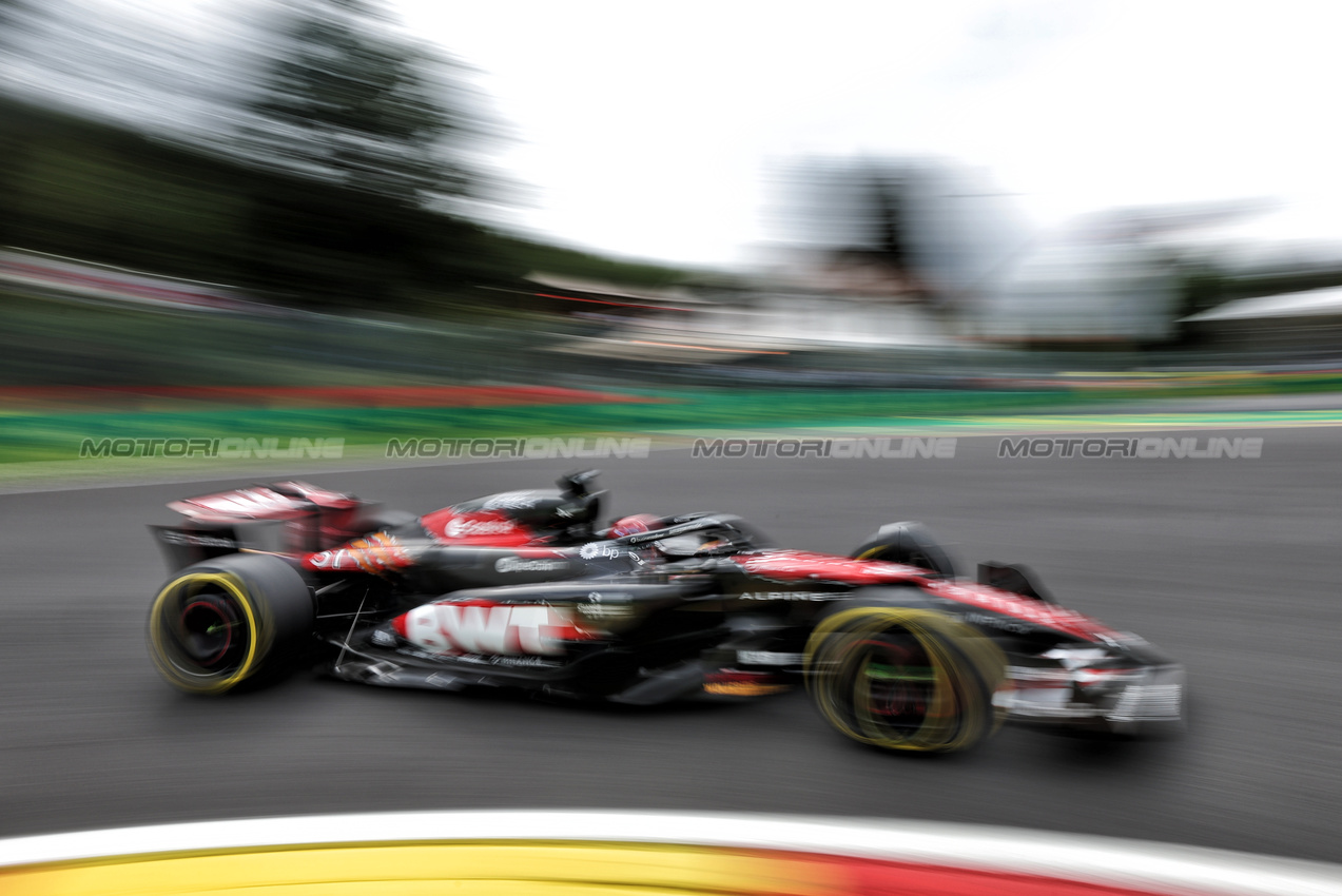 GP BELGIO, Esteban Ocon (FRA) Alpine F1 Team A524.

26.07.2024. Formula 1 World Championship, Rd 14, Belgian Grand Prix, Spa Francorchamps, Belgium, Practice Day.

- www.xpbimages.com, EMail: requests@xpbimages.com © Copyright: Bearne / XPB Images