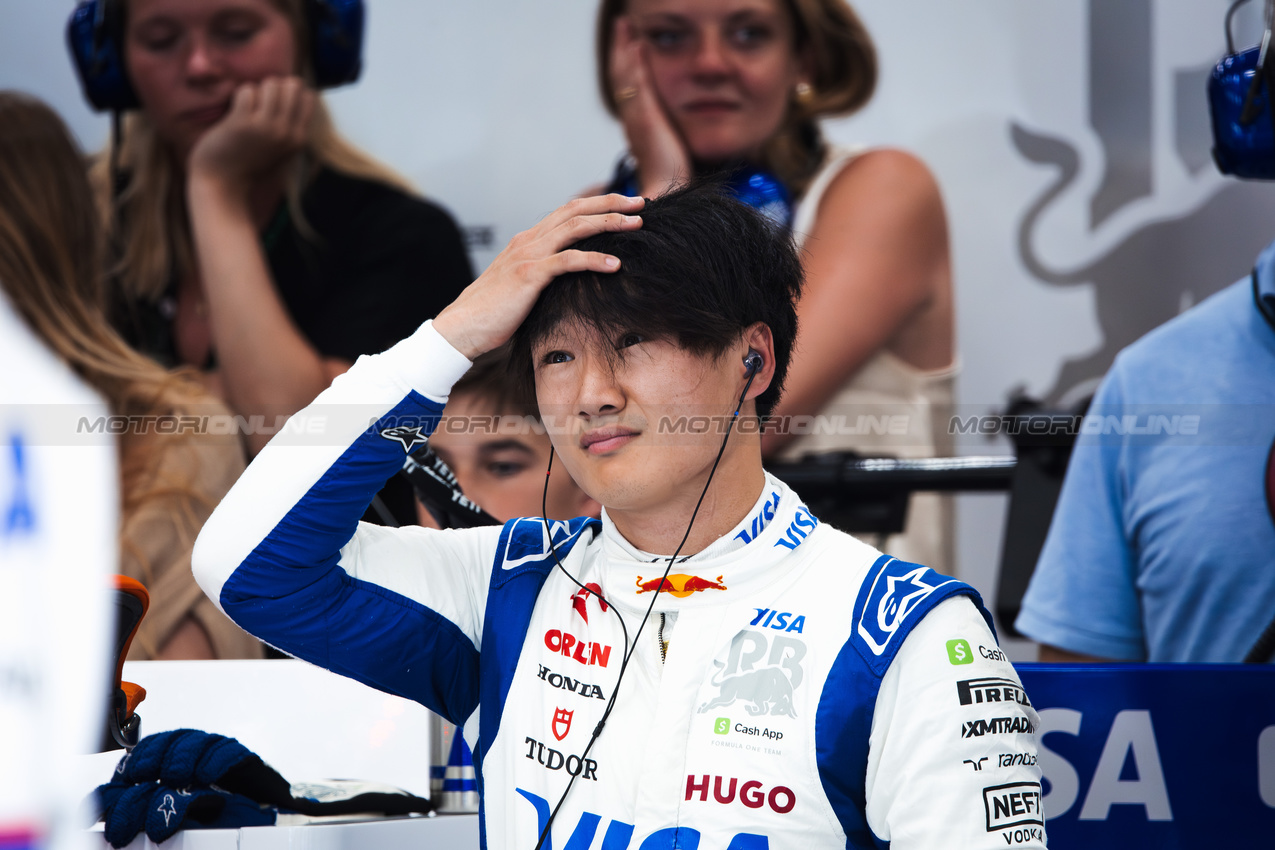 GP BELGIO, Yuki Tsunoda (JPN) RB.

26.07.2024. Formula 1 World Championship, Rd 14, Belgian Grand Prix, Spa Francorchamps, Belgium, Practice Day.

- www.xpbimages.com, EMail: requests@xpbimages.com © Copyright: Bearne / XPB Images