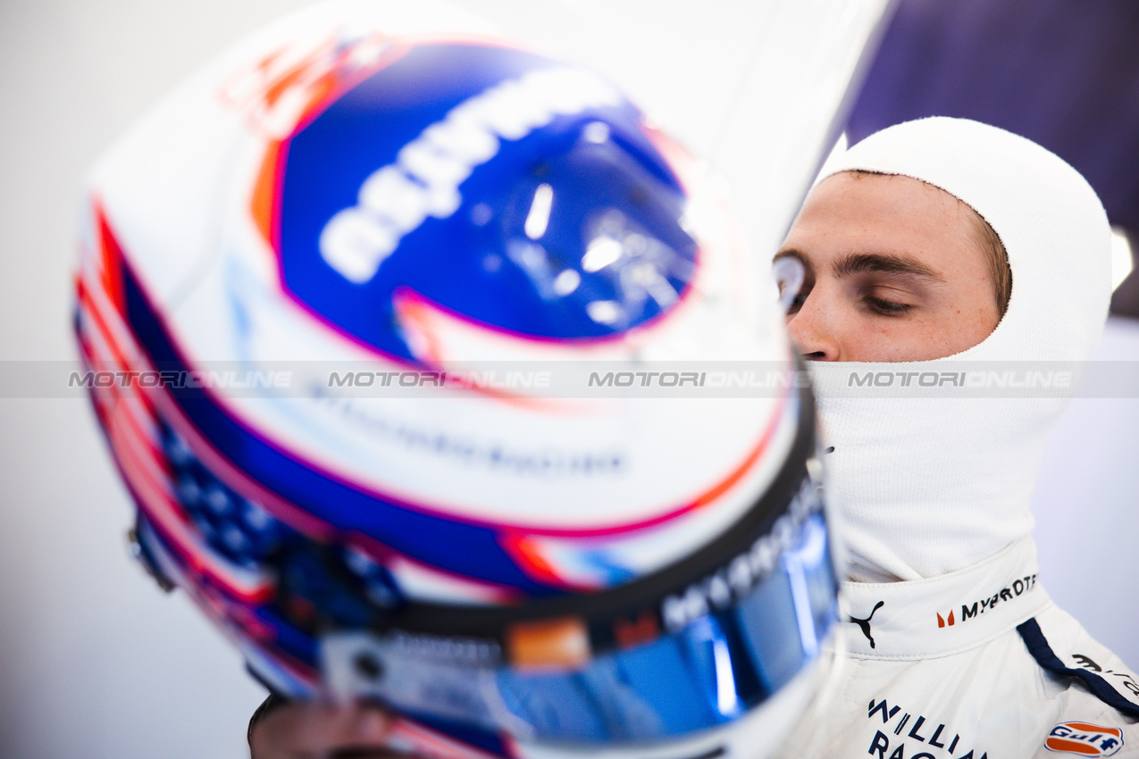 GP BELGIO, Logan Sargeant (USA) Williams Racing.

26.07.2024. Formula 1 World Championship, Rd 14, Belgian Grand Prix, Spa Francorchamps, Belgium, Practice Day.

- www.xpbimages.com, EMail: requests@xpbimages.com © Copyright: Bearne / XPB Images