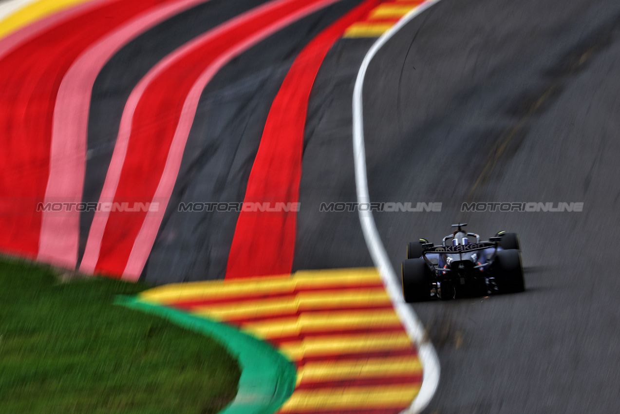 GP BELGIO, Alexander Albon (THA) Williams Racing FW46.

26.07.2024. Formula 1 World Championship, Rd 14, Belgian Grand Prix, Spa Francorchamps, Belgium, Practice Day.

 - www.xpbimages.com, EMail: requests@xpbimages.com © Copyright: Coates / XPB Images