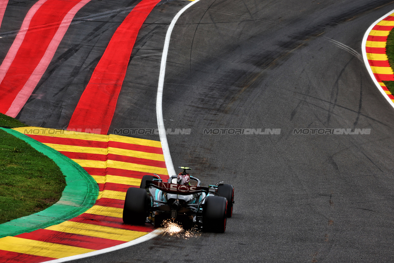 GP BELGIO, Lewis Hamilton (GBR) Mercedes AMG F1 W15.

26.07.2024. Formula 1 World Championship, Rd 14, Belgian Grand Prix, Spa Francorchamps, Belgium, Practice Day.

 - www.xpbimages.com, EMail: requests@xpbimages.com © Copyright: Coates / XPB Images