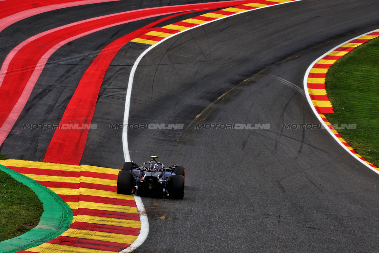 GP BELGIO, Logan Sargeant (USA) Williams Racing FW46.

26.07.2024. Formula 1 World Championship, Rd 14, Belgian Grand Prix, Spa Francorchamps, Belgium, Practice Day.

 - www.xpbimages.com, EMail: requests@xpbimages.com © Copyright: Coates / XPB Images