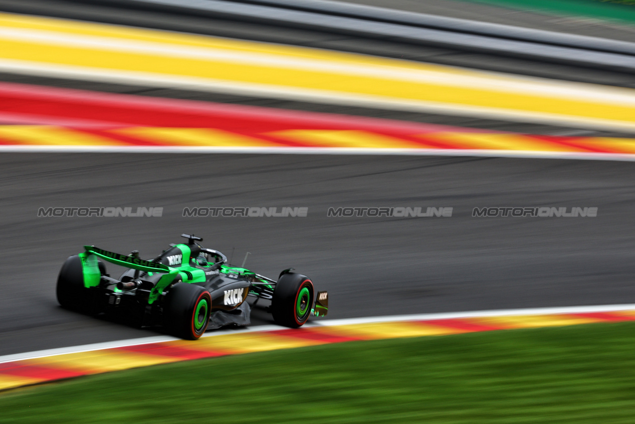 GP BELGIO, Valtteri Bottas (FIN) Sauber C44.

26.07.2024. Formula 1 World Championship, Rd 14, Belgian Grand Prix, Spa Francorchamps, Belgium, Practice Day.

 - www.xpbimages.com, EMail: requests@xpbimages.com © Copyright: Coates / XPB Images