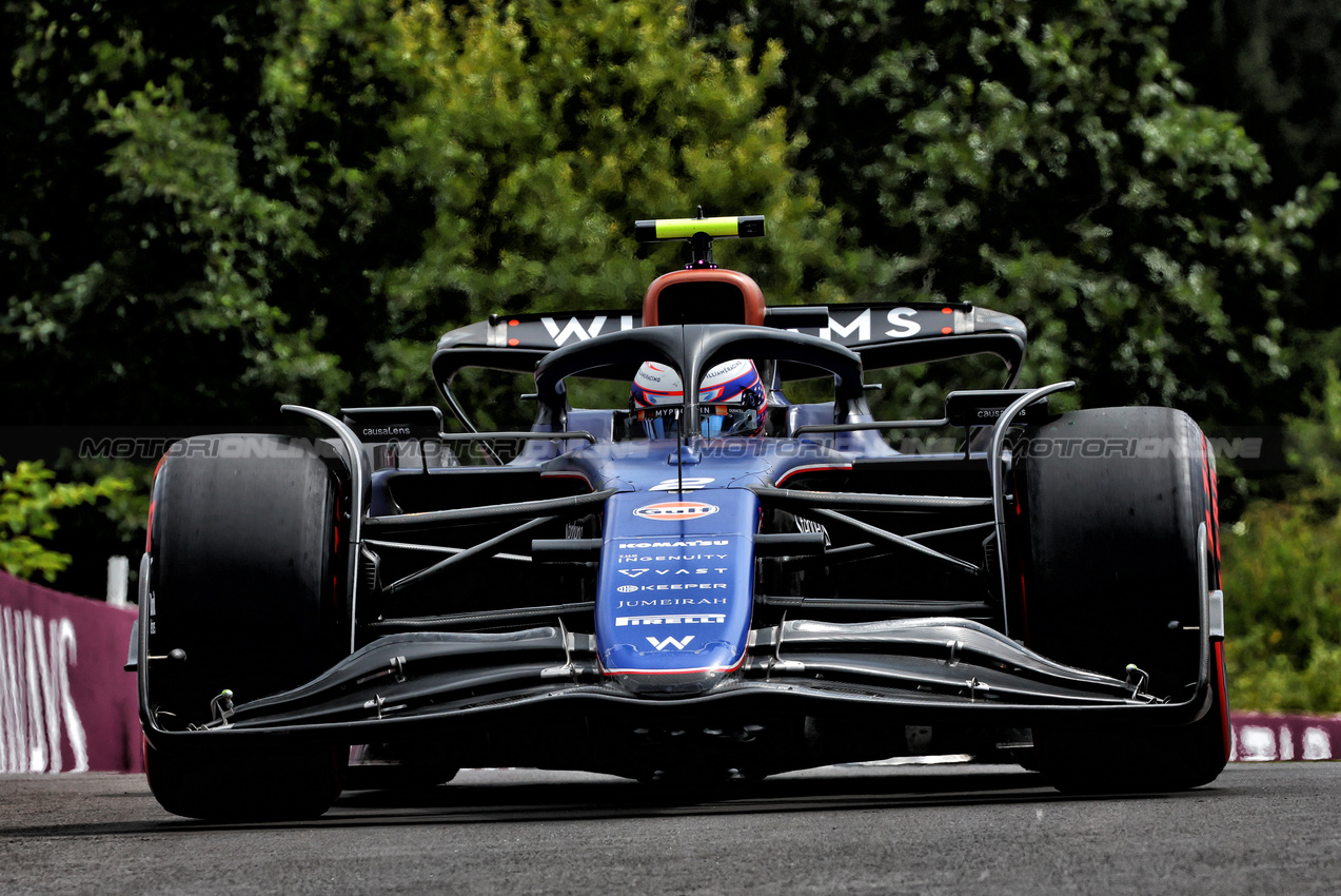 GP BELGIO, Logan Sargeant (USA) Williams Racing FW46.

26.07.2024. Formula 1 World Championship, Rd 14, Belgian Grand Prix, Spa Francorchamps, Belgium, Practice Day.

- www.xpbimages.com, EMail: requests@xpbimages.com © Copyright: Charniaux / XPB Images