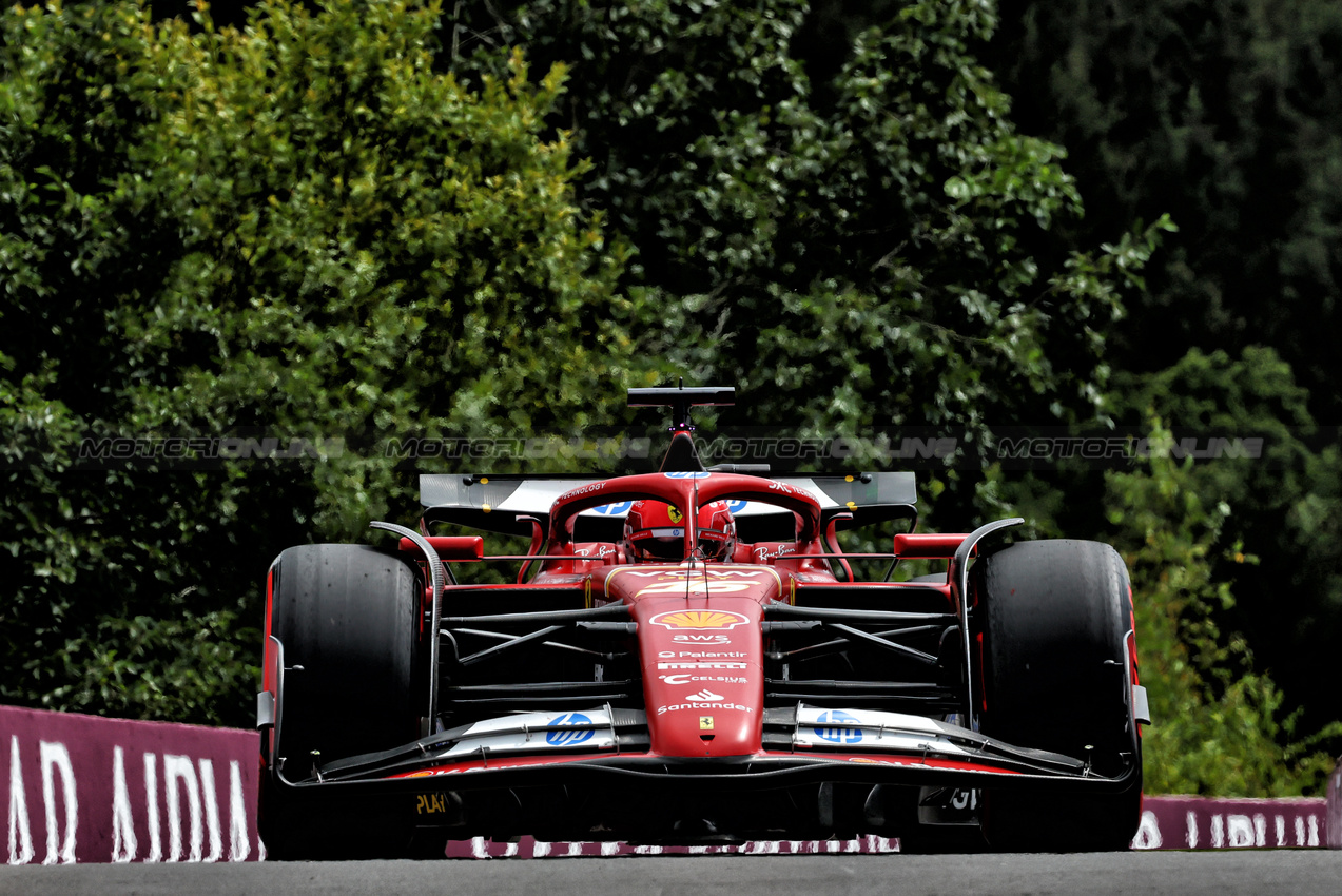 GP BELGIO, Charles Leclerc (MON) Ferrari SF-24.

26.07.2024. Formula 1 World Championship, Rd 14, Belgian Grand Prix, Spa Francorchamps, Belgium, Practice Day.

- www.xpbimages.com, EMail: requests@xpbimages.com © Copyright: Charniaux / XPB Images