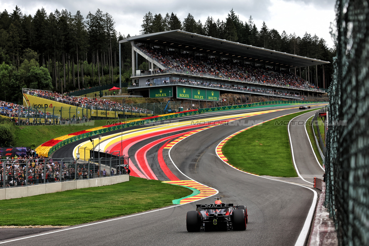 GP BELGIO, Max Verstappen (NLD) Red Bull Racing RB20.

26.07.2024. Formula 1 World Championship, Rd 14, Belgian Grand Prix, Spa Francorchamps, Belgium, Practice Day.

- www.xpbimages.com, EMail: requests@xpbimages.com © Copyright: Moy / XPB Images