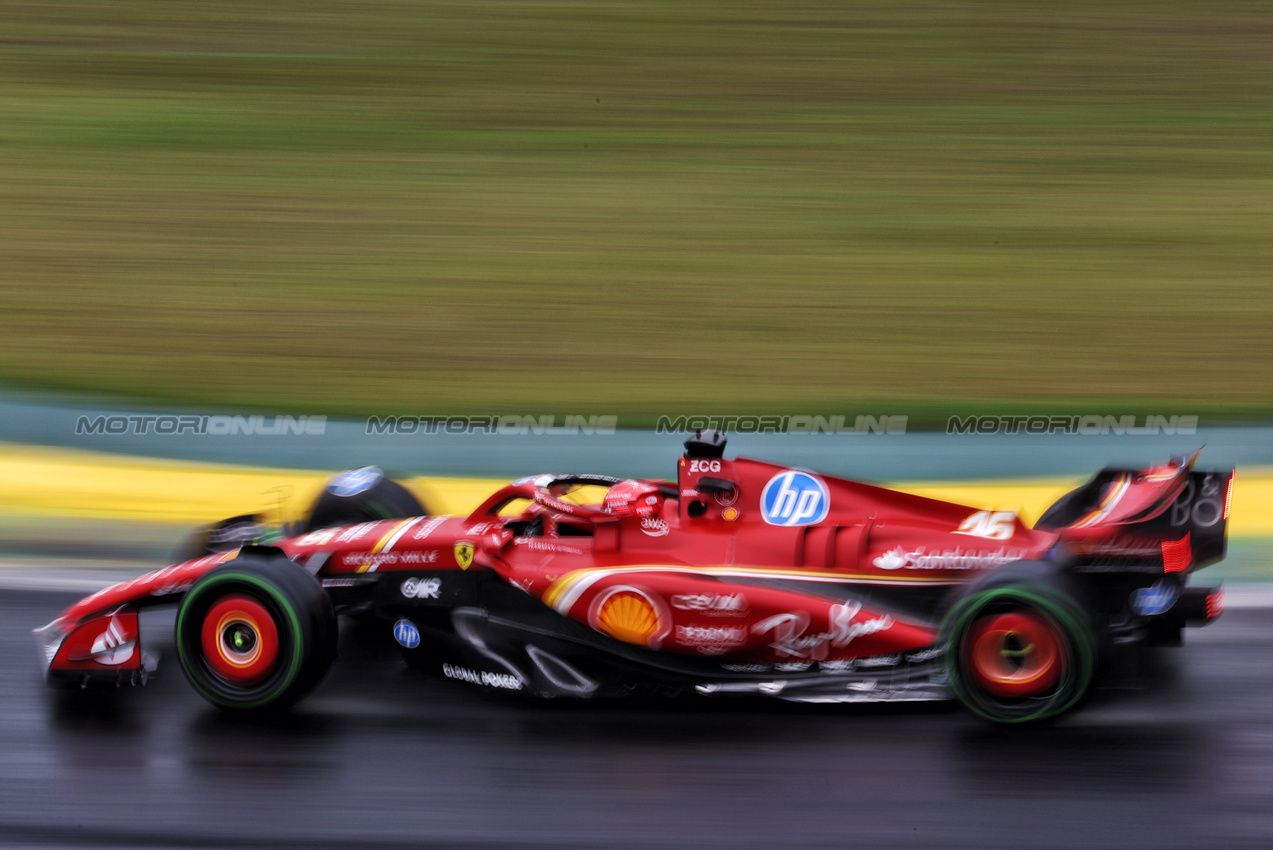 GP BRASILE, Charles Leclerc (MON) Ferrari SF-24.

03.11.2024. Formula 1 World Championship, Rd 21, Brazilian Grand Prix, Sao Paulo, Brazil, Gara Day.

 - www.xpbimages.com, EMail: requests@xpbimages.com © Copyright: Coates / XPB Images