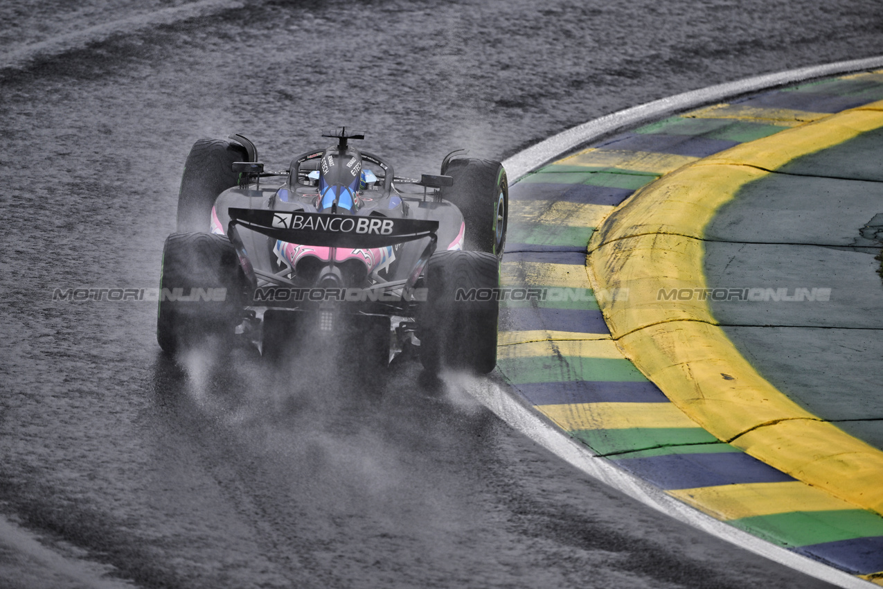 GP BRASILE, Esteban Ocon (FRA) Alpine F1 Team A524.

03.11.2024. Formula 1 World Championship, Rd 21, Brazilian Grand Prix, Sao Paulo, Brazil, Gara Day.

- www.xpbimages.com, EMail: requests@xpbimages.com © Copyright: Price / XPB Images