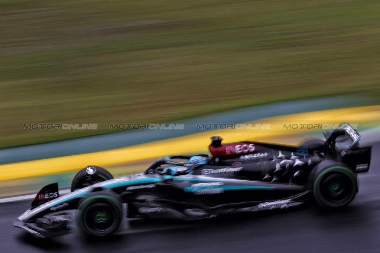 GP BRASILE, George Russell (GBR) Mercedes AMG F1 W15.

03.11.2024. Formula 1 World Championship, Rd 21, Brazilian Grand Prix, Sao Paulo, Brazil, Gara Day.

 - www.xpbimages.com, EMail: requests@xpbimages.com © Copyright: Coates / XPB Images