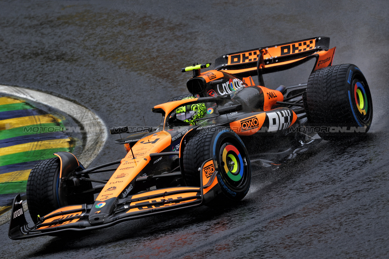 GP BRASILE, Lando Norris (GBR) McLaren MCL38.

03.11.2024. Formula 1 World Championship, Rd 21, Brazilian Grand Prix, Sao Paulo, Brazil, Gara Day.

 - www.xpbimages.com, EMail: requests@xpbimages.com © Copyright: Coates / XPB Images