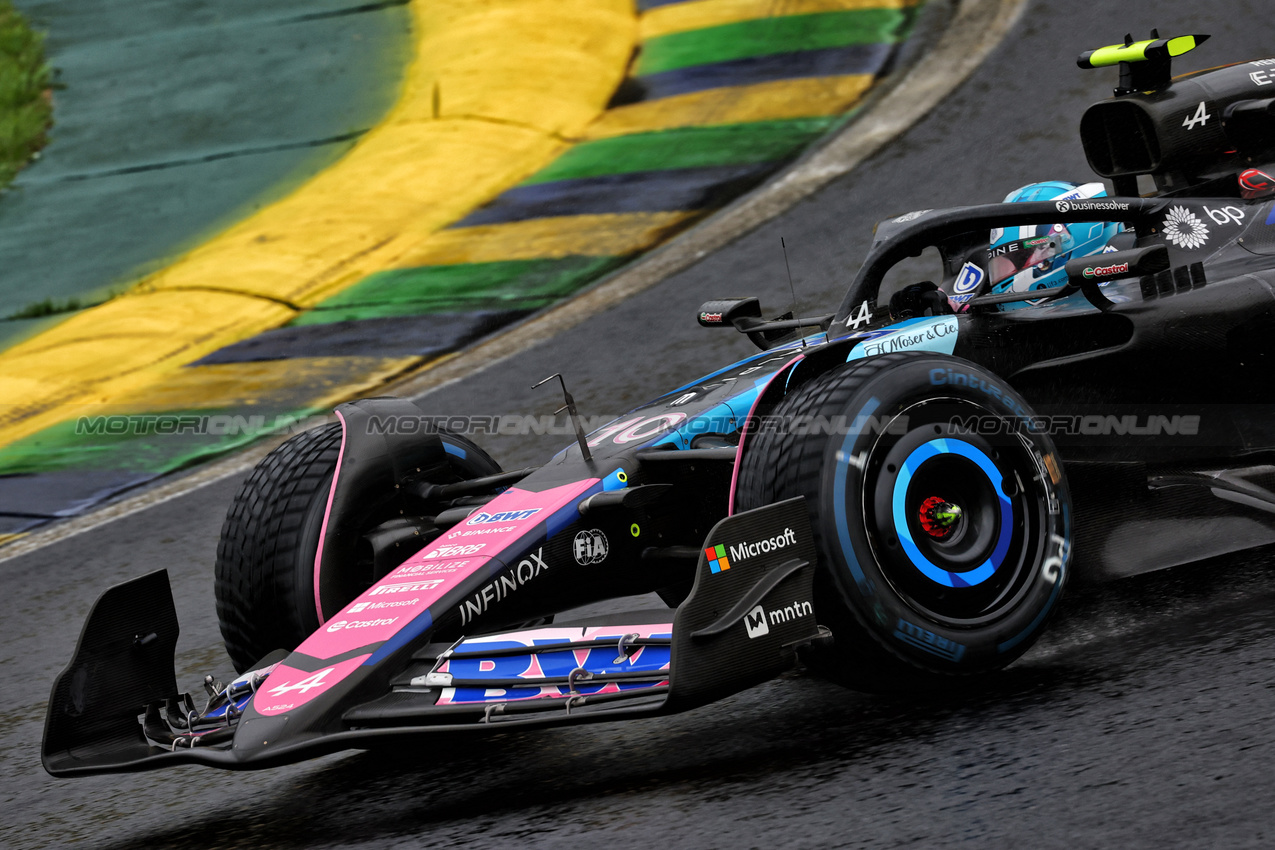 GP BRASILE, Pierre Gasly (FRA) Alpine F1 Team A524.

03.11.2024. Formula 1 World Championship, Rd 21, Brazilian Grand Prix, Sao Paulo, Brazil, Gara Day.

 - www.xpbimages.com, EMail: requests@xpbimages.com © Copyright: Coates / XPB Images