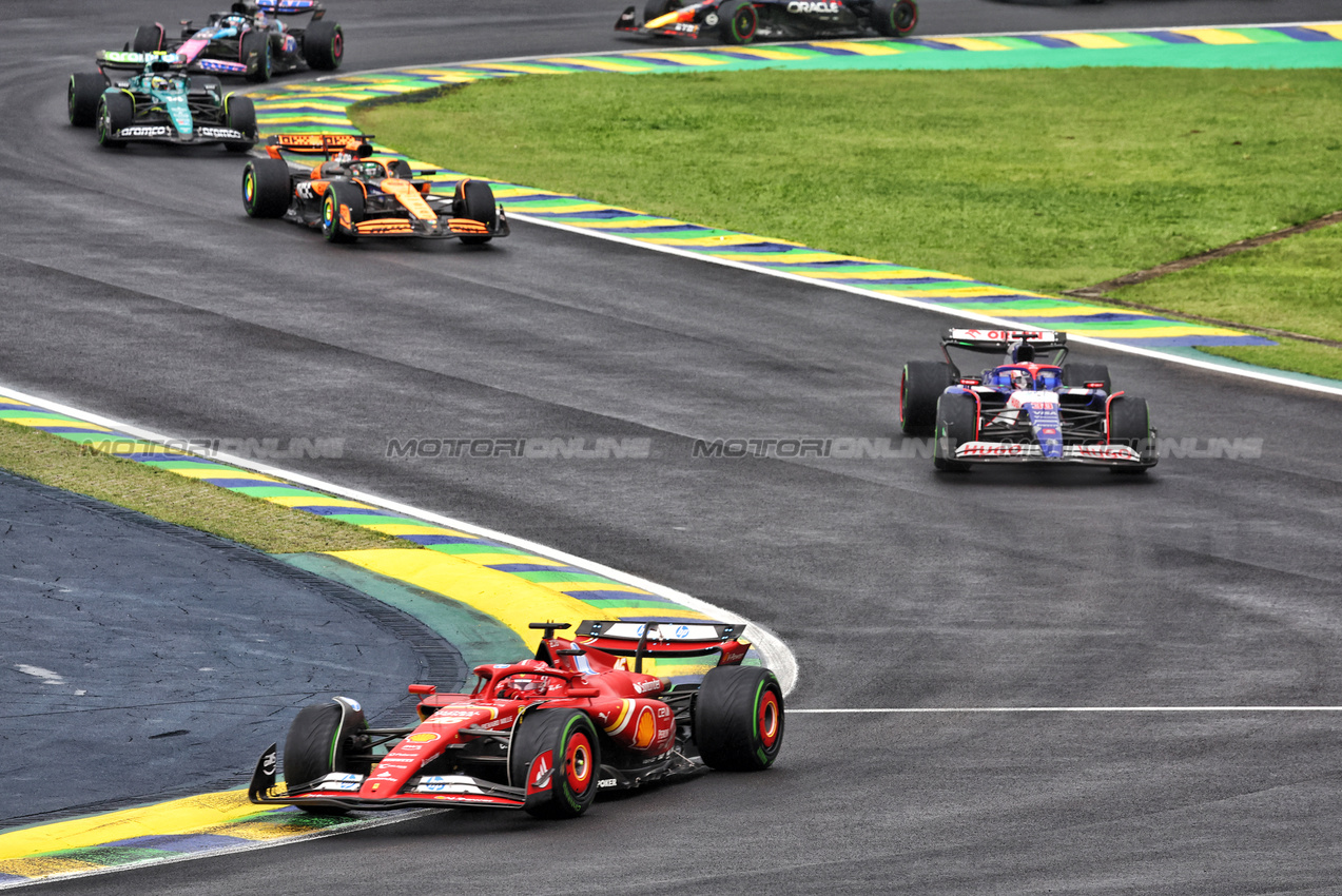 GP BRASILE, Charles Leclerc (MON) Ferrari SF-24.

03.11.2024. Formula 1 World Championship, Rd 21, Brazilian Grand Prix, Sao Paulo, Brazil, Gara Day.

- www.xpbimages.com, EMail: requests@xpbimages.com © Copyright: Batchelor / XPB Images