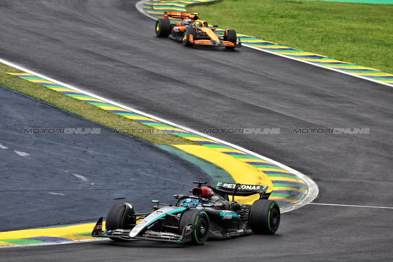 GP BRASILE, George Russell (GBR) Mercedes AMG F1 W15.

03.11.2024. Formula 1 World Championship, Rd 21, Brazilian Grand Prix, Sao Paulo, Brazil, Gara Day.

- www.xpbimages.com, EMail: requests@xpbimages.com © Copyright: Batchelor / XPB Images