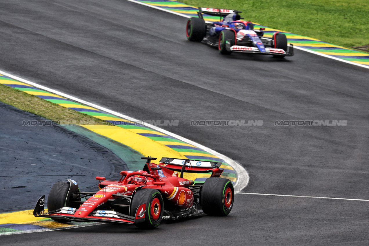 GP BRASILE, Charles Leclerc (MON) Ferrari SF-24.

03.11.2024. Formula 1 World Championship, Rd 21, Brazilian Grand Prix, Sao Paulo, Brazil, Gara Day.

- www.xpbimages.com, EMail: requests@xpbimages.com © Copyright: Batchelor / XPB Images