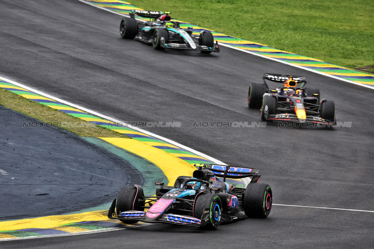 GP BRASILE, Pierre Gasly (FRA) Alpine F1 Team A524.

03.11.2024. Formula 1 World Championship, Rd 21, Brazilian Grand Prix, Sao Paulo, Brazil, Gara Day.

- www.xpbimages.com, EMail: requests@xpbimages.com © Copyright: Batchelor / XPB Images