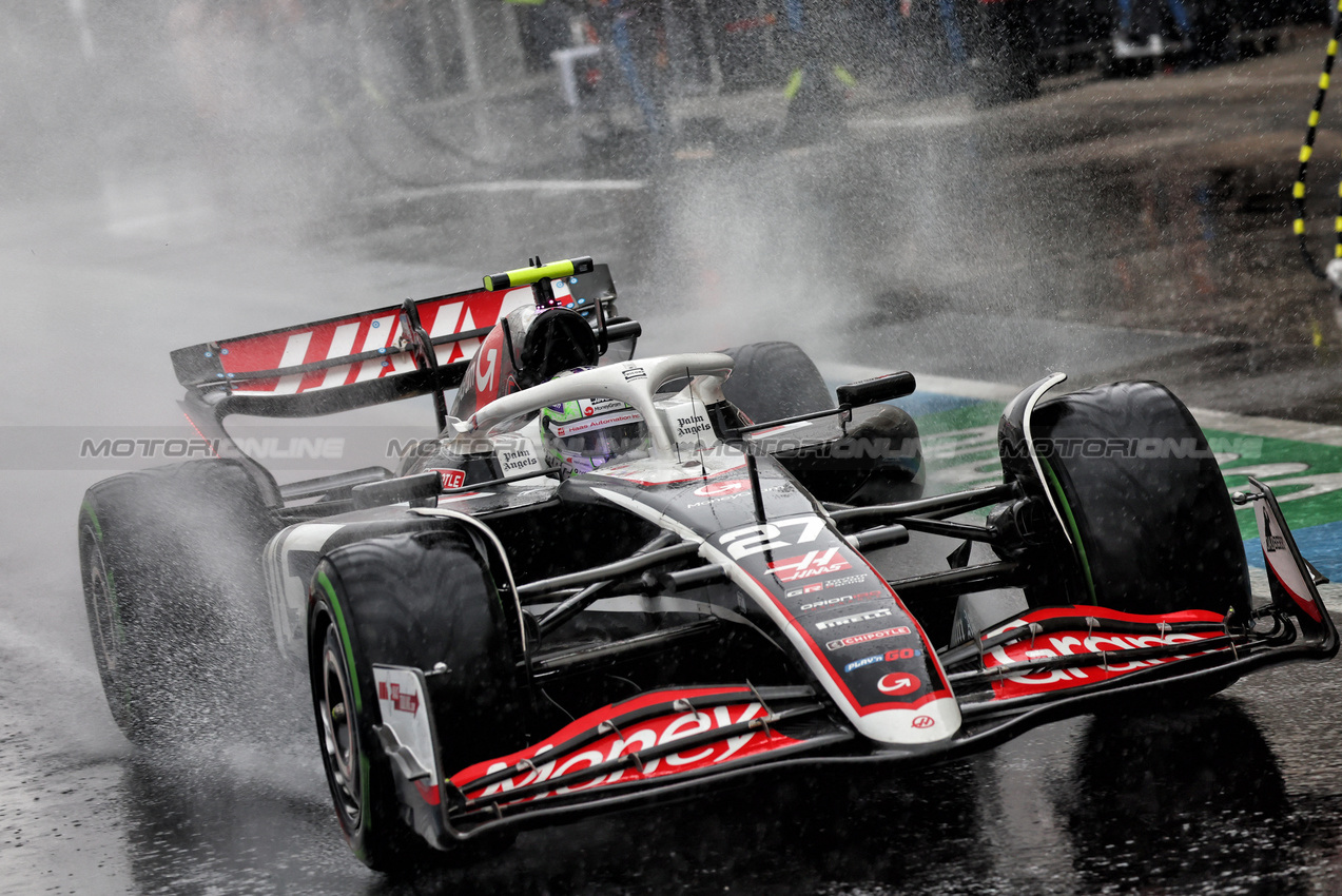 GP BRASILE, Nico Hulkenberg (GER) Haas VF-24.

03.11.2024. Formula 1 World Championship, Rd 21, Brazilian Grand Prix, Sao Paulo, Brazil, Gara Day.

- www.xpbimages.com, EMail: requests@xpbimages.com © Copyright: Batchelor / XPB Images