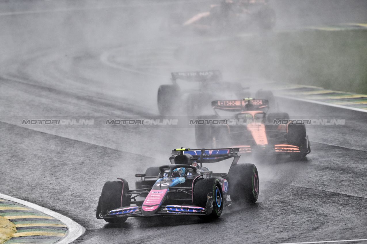 GP BRASILE, Pierre Gasly (FRA) Alpine F1 Team A524.

03.11.2024. Formula 1 World Championship, Rd 21, Brazilian Grand Prix, Sao Paulo, Brazil, Gara Day.

- www.xpbimages.com, EMail: requests@xpbimages.com © Copyright: Price / XPB Images