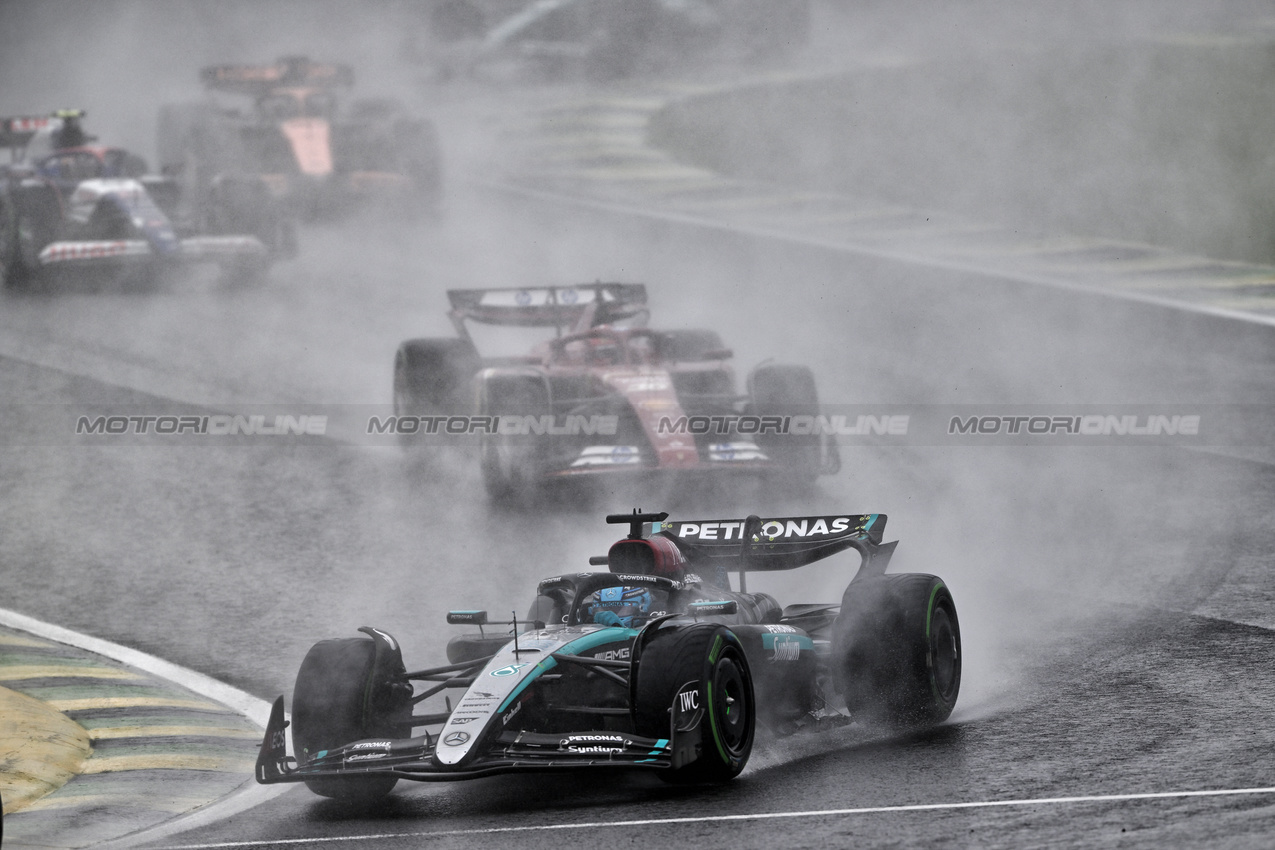 GP BRASILE, George Russell (GBR) Mercedes AMG F1 W15.

03.11.2024. Formula 1 World Championship, Rd 21, Brazilian Grand Prix, Sao Paulo, Brazil, Gara Day.

- www.xpbimages.com, EMail: requests@xpbimages.com © Copyright: Price / XPB Images