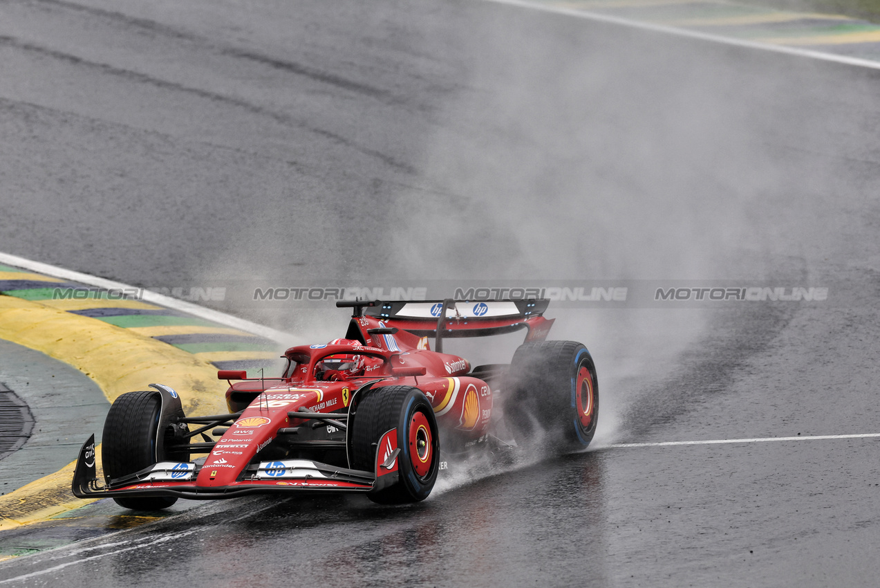 GP BRASILE, Charles Leclerc (MON) Ferrari SF-24.

03.11.2024. Formula 1 World Championship, Rd 21, Brazilian Grand Prix, Sao Paulo, Brazil, Gara Day.

 - www.xpbimages.com, EMail: requests@xpbimages.com © Copyright: Staley / XPB Images