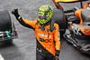 GP BRASILE, Lando Norris (GBR) McLaren celebrates his pole position in qualifying parc ferme.

03.11.2024. Formula 1 World Championship, Rd 21, Brazilian Grand Prix, Sao Paulo, Brazil, Gara Day.

- www.xpbimages.com, EMail: requests@xpbimages.com © Copyright: Batchelor / XPB Images