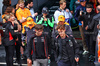 GP BRASILE, (L to R): Oliver Bearman (GBR) Haas F1 Team Reserve Driver e George Russell (GBR) Mercedes AMG F1 on the drivers' parade.

03.11.2024. Formula 1 World Championship, Rd 21, Brazilian Grand Prix, Sao Paulo, Brazil, Gara Day.

 - www.xpbimages.com, EMail: requests@xpbimages.com © Copyright: Coates / XPB Images