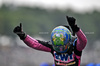 GP BRASILE, Esteban Ocon (FRA) Alpine F1 Team celebrates his second position in parc ferme.

03.11.2024. Formula 1 World Championship, Rd 21, Brazilian Grand Prix, Sao Paulo, Brazil, Gara Day.

- www.xpbimages.com, EMail: requests@xpbimages.com © Copyright: Price / XPB Images