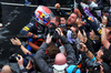 GP BRASILE, Gara winner Max Verstappen (NLD) Red Bull Racing celebrates in parc ferme with the team.

03.11.2024. Formula 1 World Championship, Rd 21, Brazilian Grand Prix, Sao Paulo, Brazil, Gara Day.

 - www.xpbimages.com, EMail: requests@xpbimages.com © Copyright: Coates / XPB Images