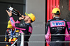 GP BRASILE, (L to R): Pierre Gasly (FRA) Alpine F1 Team celebrates his third position on the podium with second placed team mate Esteban Ocon (FRA) Alpine F1 Team.

03.11.2024. Formula 1 World Championship, Rd 21, Brazilian Grand Prix, Sao Paulo, Brazil, Gara Day.

 - www.xpbimages.com, EMail: requests@xpbimages.com © Copyright: Staley / XPB Images